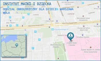 ODDZIAŁ ONKOLOGICZNY DLA DZIECI - INSTYTUT MATKI I DZIECKA - MARCINA KASPRZAKA 17 A, WARSZAWA WOLA