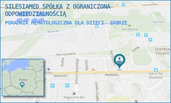 PORADNIA HEMATOLOGICZNA DLA DZIECI - SILESIAMED SPÓŁKA Z OGRANICZONA ODPOWIEDZIALNOŚCIĄ - UL. WOLNOŚCI 124,  ZABRZE