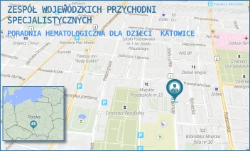 PORADNIA HEMATOLOGICZNA DLA DZIECI - ZESPÓŁ WOJEWÓDZKICH PRZYCHODNI SPECJALISTYCZNYCH - UL. POWSTAŃCÓW 31,  KATOWICE